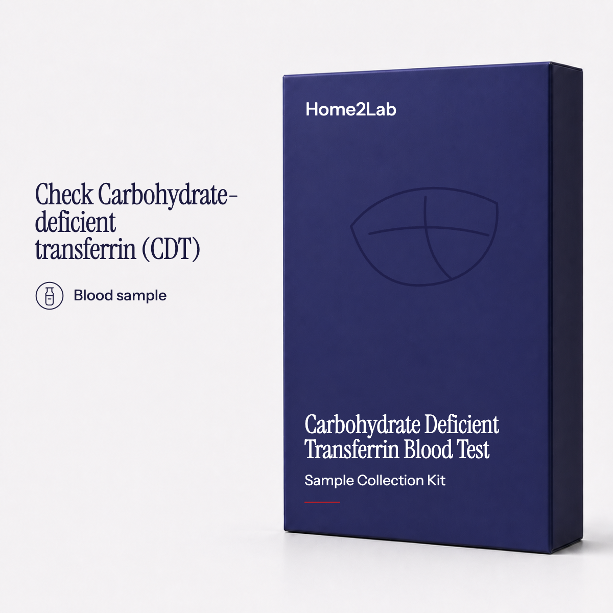 Carbohydrate Deficient Transferrin (CDT) Blood Test Home2Lab sample collection kit