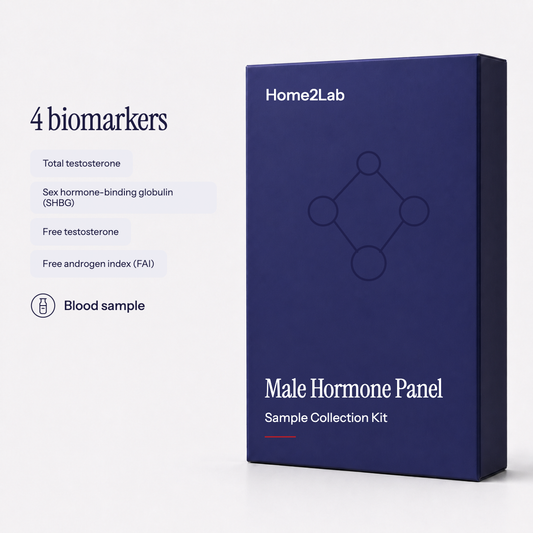 Male Hormone Panel Home2Lab sample collection kit