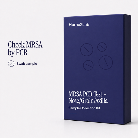 MRSA PCR Test – Nose/Groin/Axilla Home2Lab sample collection kit