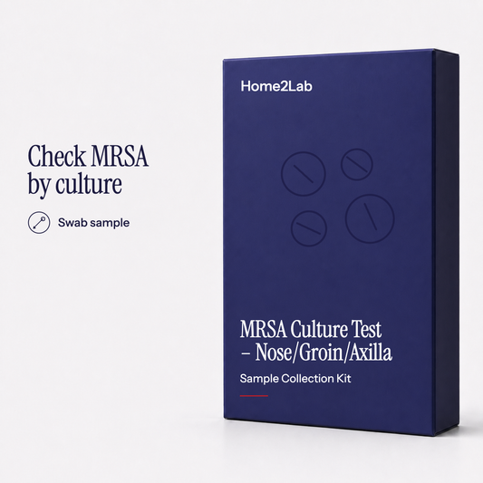 MRSA Culture Test – Nose/Groin/Axilla Home2Lab sample collection kit