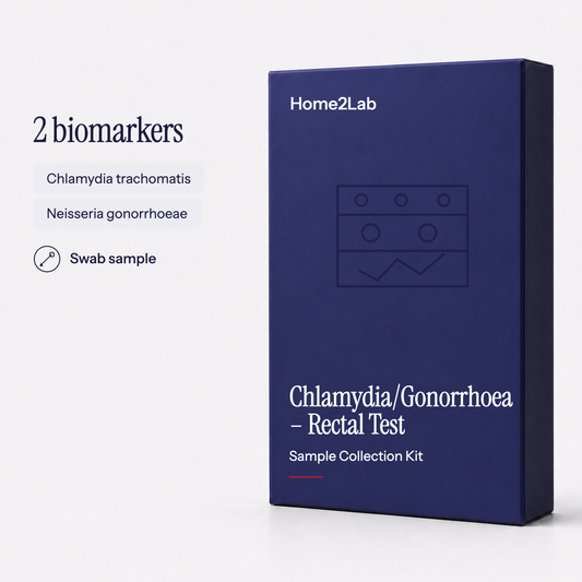 Chlamydia/Gonorrhoea – Rectal Test Home2Lab sample collection kit
