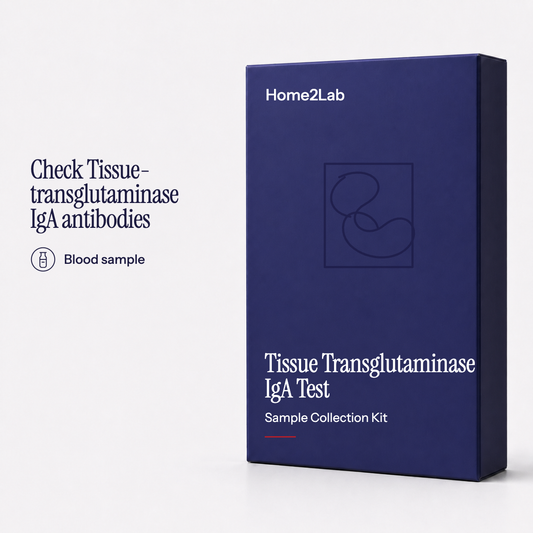 Tissue Transglutaminase IgA (Coeliac) Test Home2Lab sample collection kit