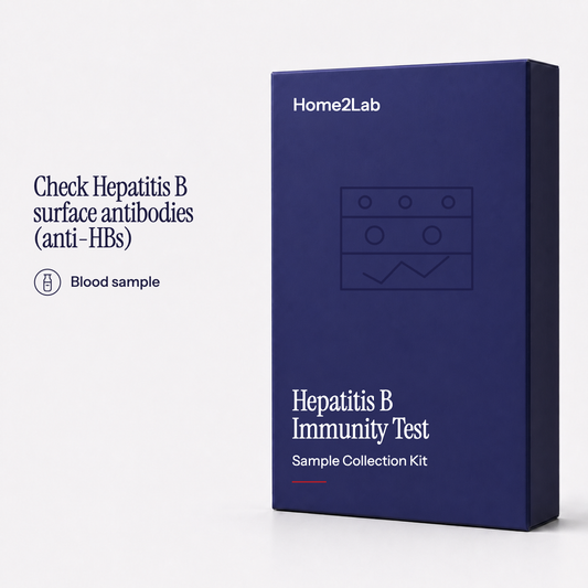 Hepatitis B Immunity (IgG) Test Home2Lab sample collection kit