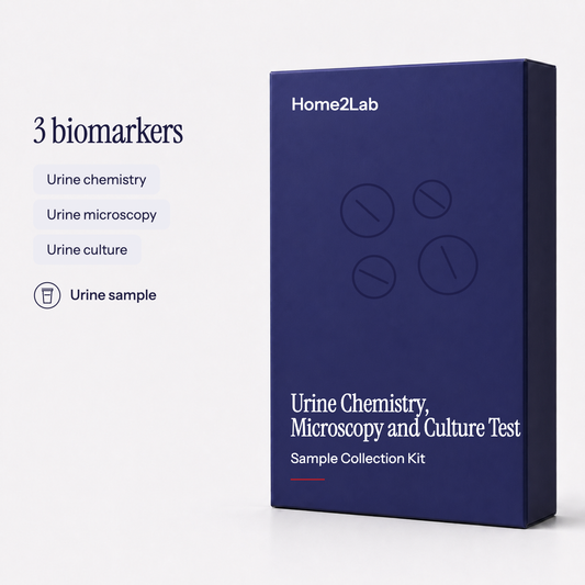 Urine Chemistry, Microscopy and Culture Test Home2Lab sample collection kit